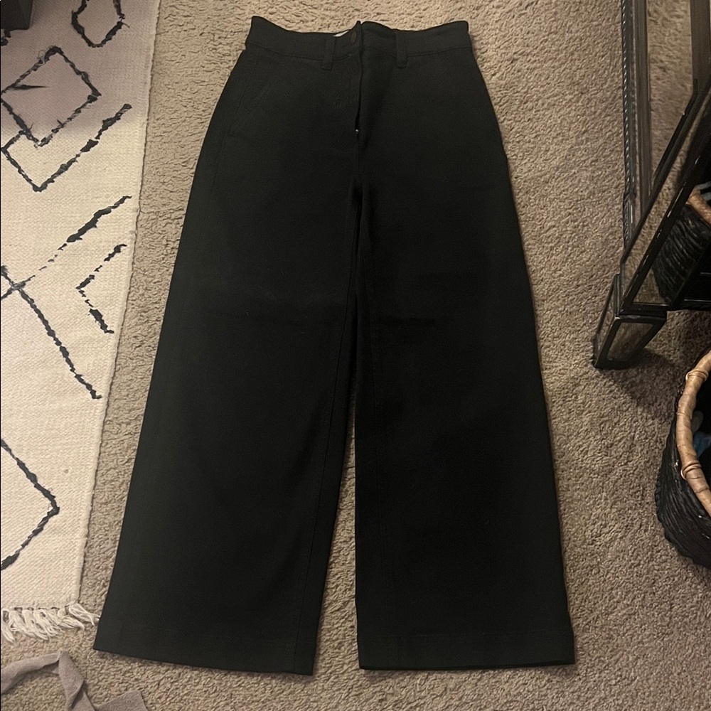 Everlane Black Wide-Leg Pants
